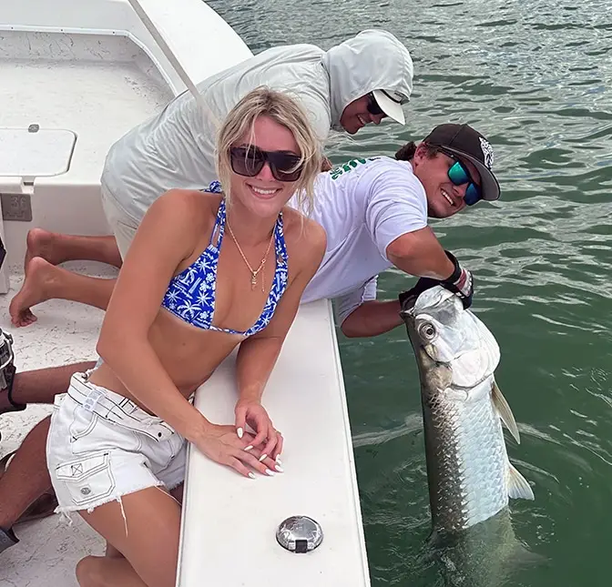 tarpon caught on clearwater beach charter